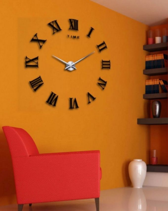acrylic-roman-wall-clock-black