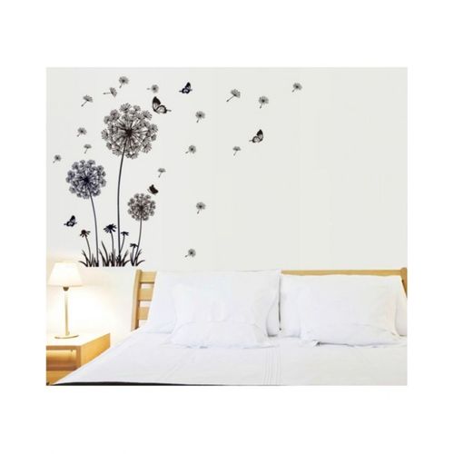 butterfly-flying-in-dandelion-vinyl-wall-sticker-black