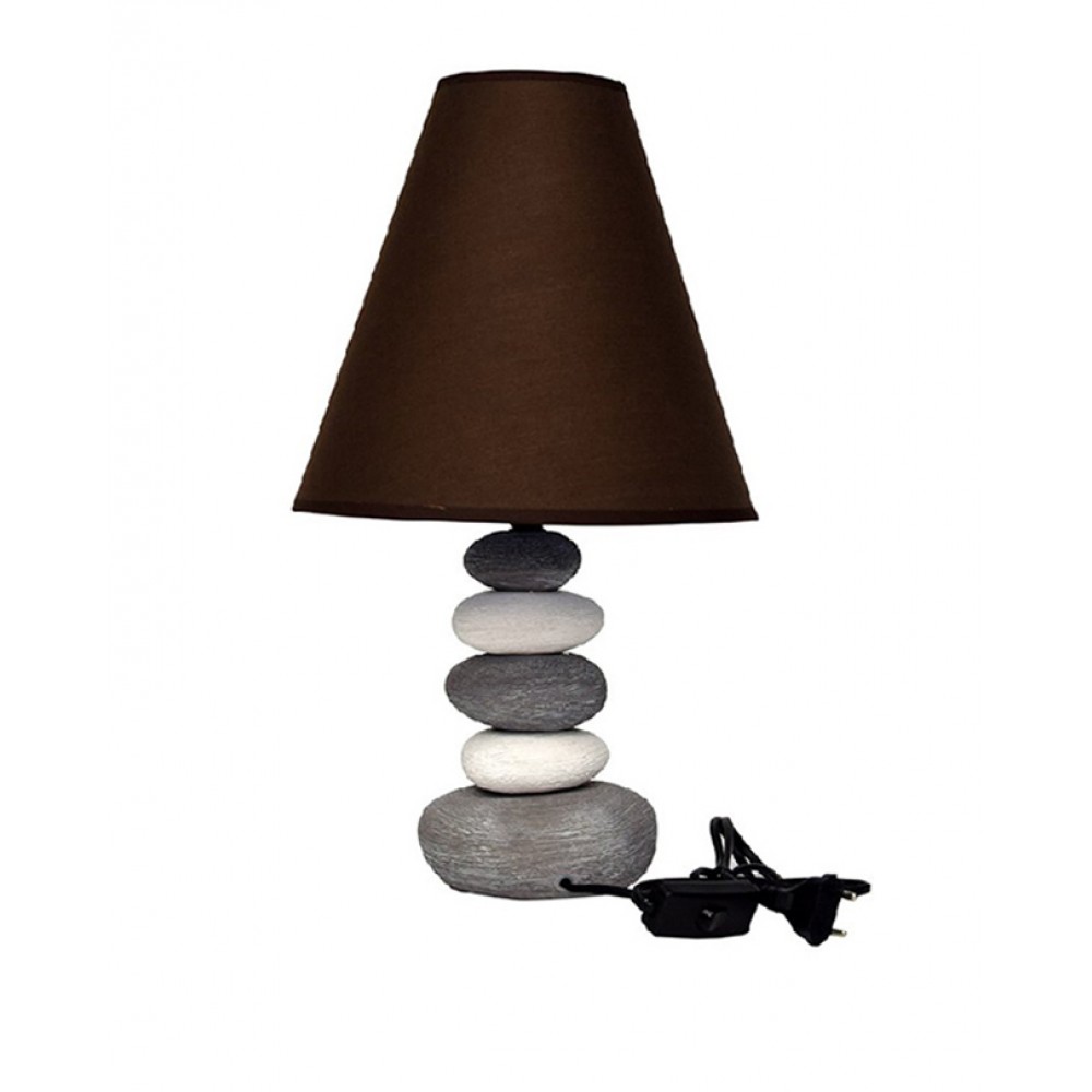 side-table-lamps-stones-brown