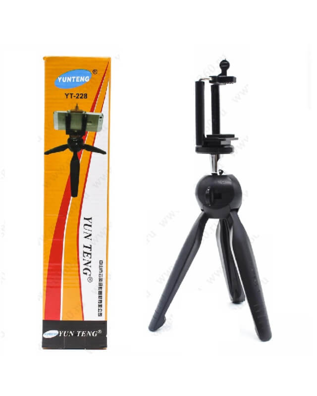 yunteng-yt-228-mini-tripod-with-mobile-clip