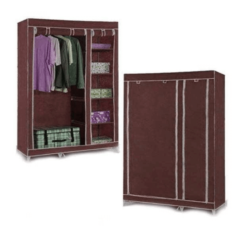 collapsible-cloth-wardrobe-brown