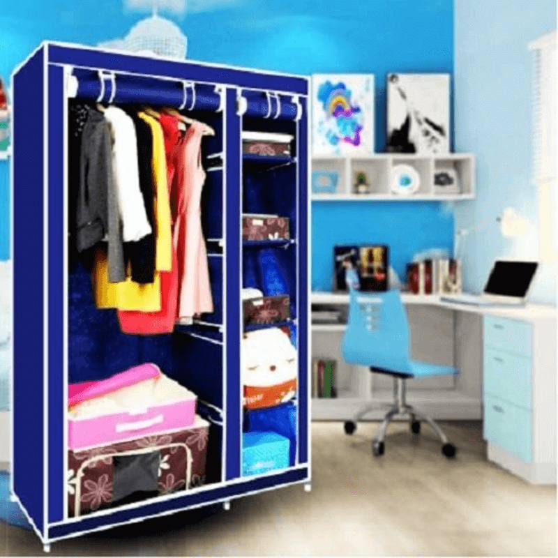 collapsible-cloth-wardrobe-blue