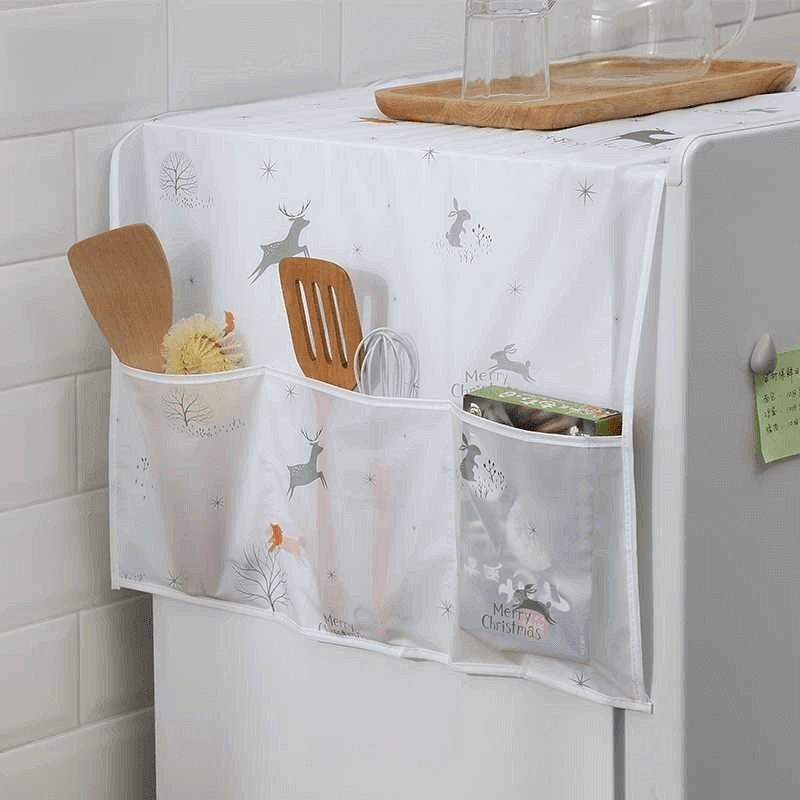 refrigerator-printed-fridge-cover-with-6-pockets-organizer