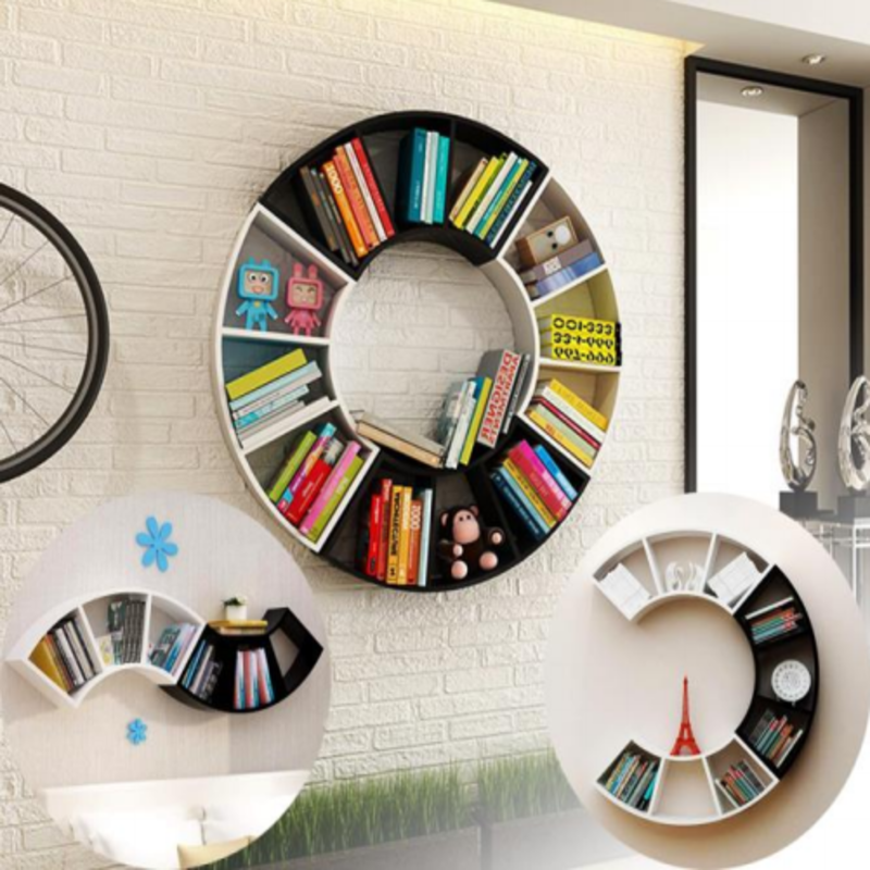 infinity-shapes-wooden-wall-book-shelves