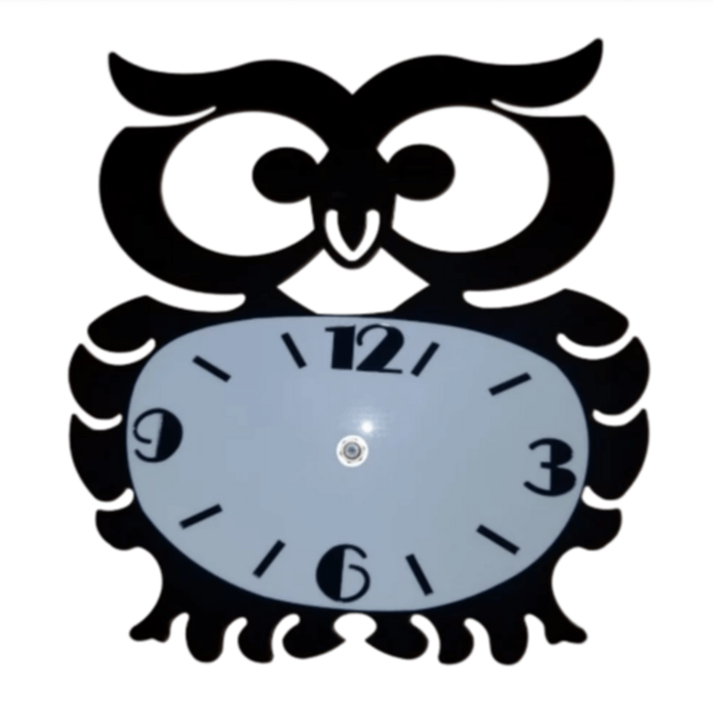 owl-shaped-wal-clock