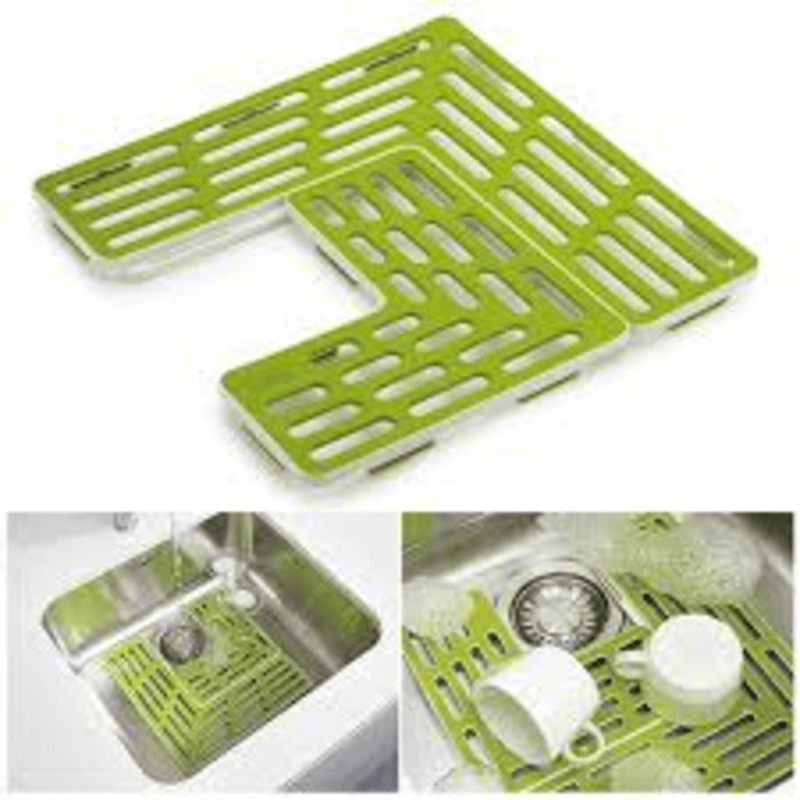 plastic-drain-shelf-for-sink-and-kitchen-table-top-green
