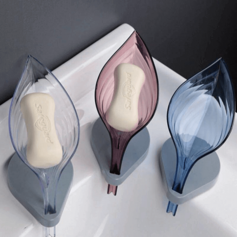 leaf-shaped-hollow-soap-storage-holder