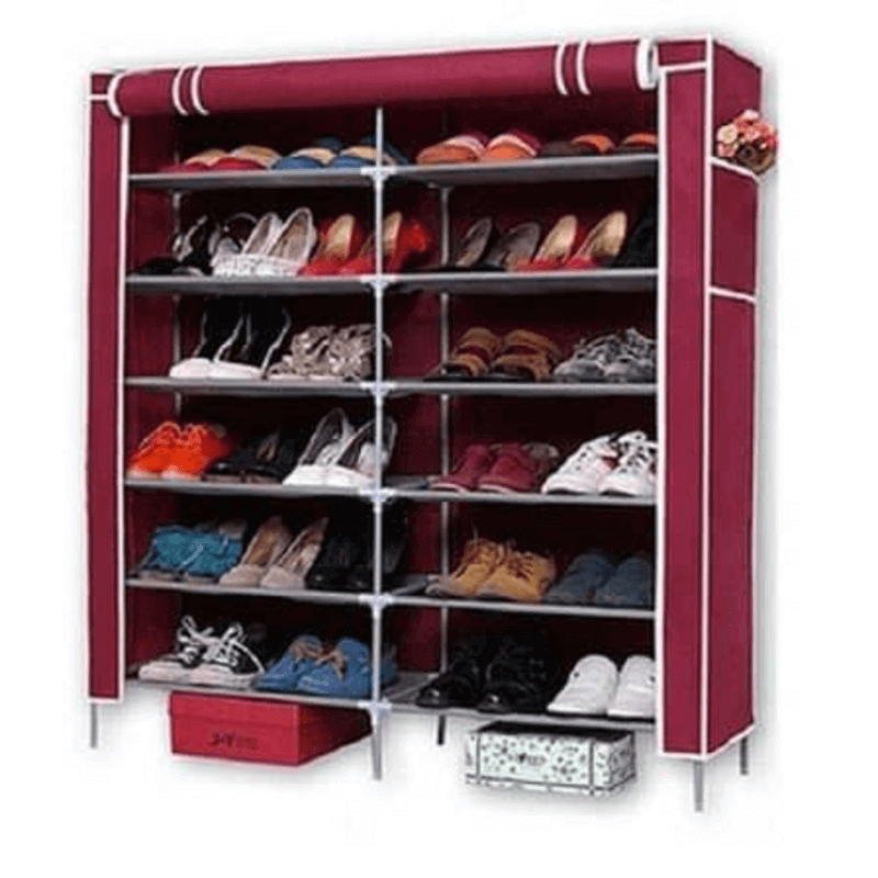2-door-dustproof-cabinet-shoe-shelf-tower