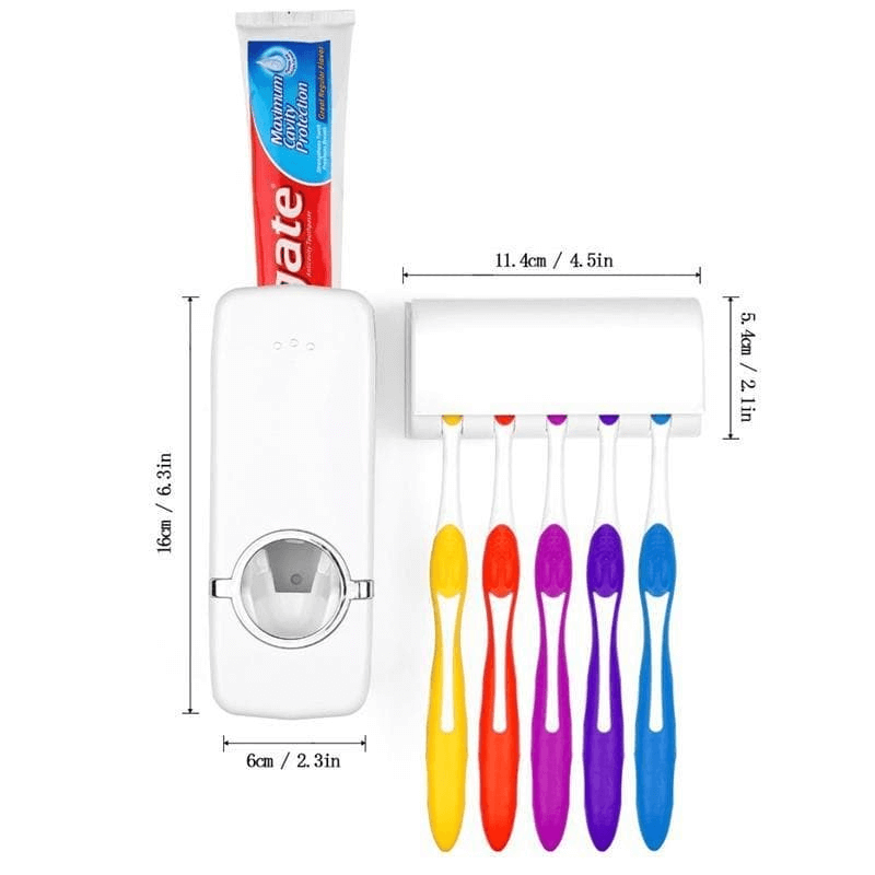 automatic-toothpaste-dispenser-toothbrush-holder