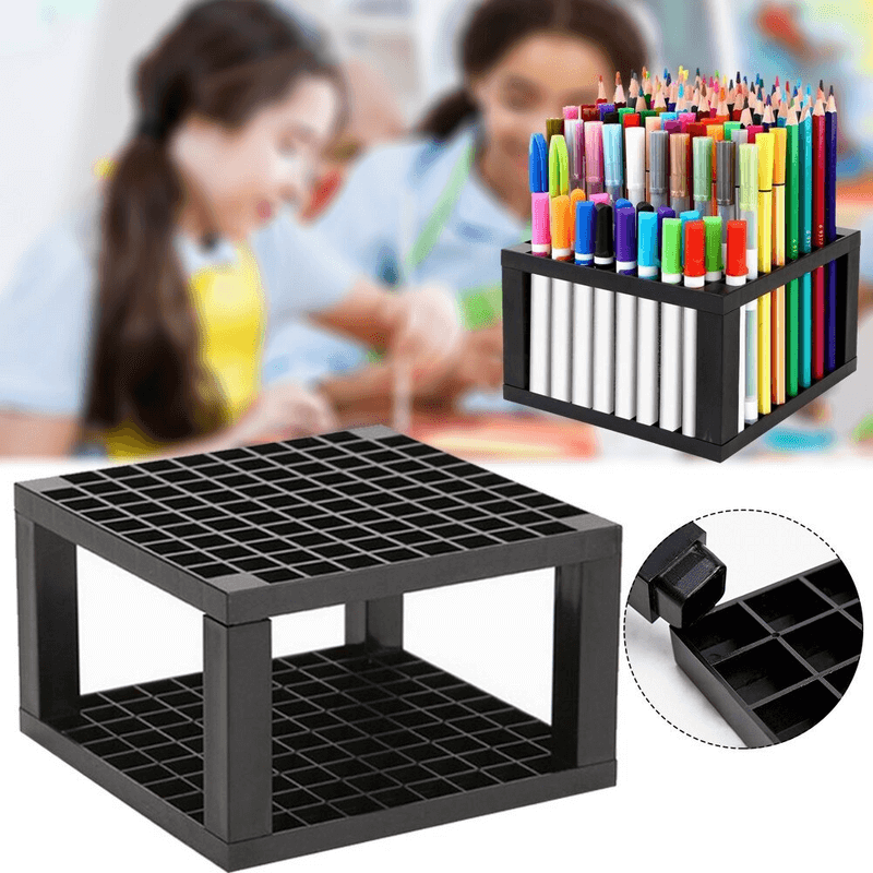 markers-brush-96-hole-desk-stand-pencil-holder