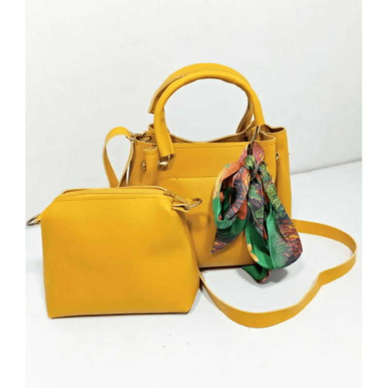 stylish-yellow-leather-hand-bag-set-a-5350