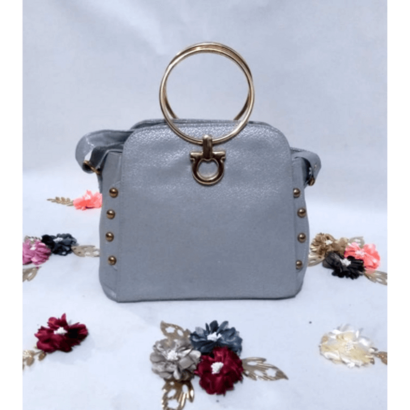gold-handle-shiny-grey-leather-handbag-a5046