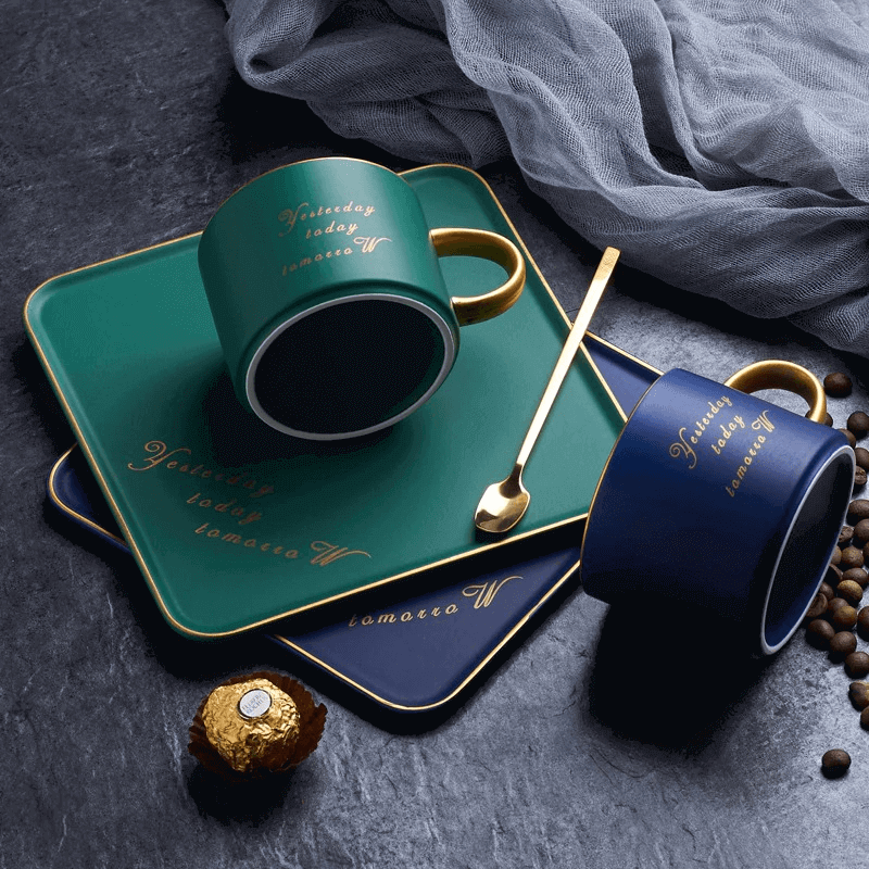 luxurious-ceramic-mug-saucer-set-with-spoon