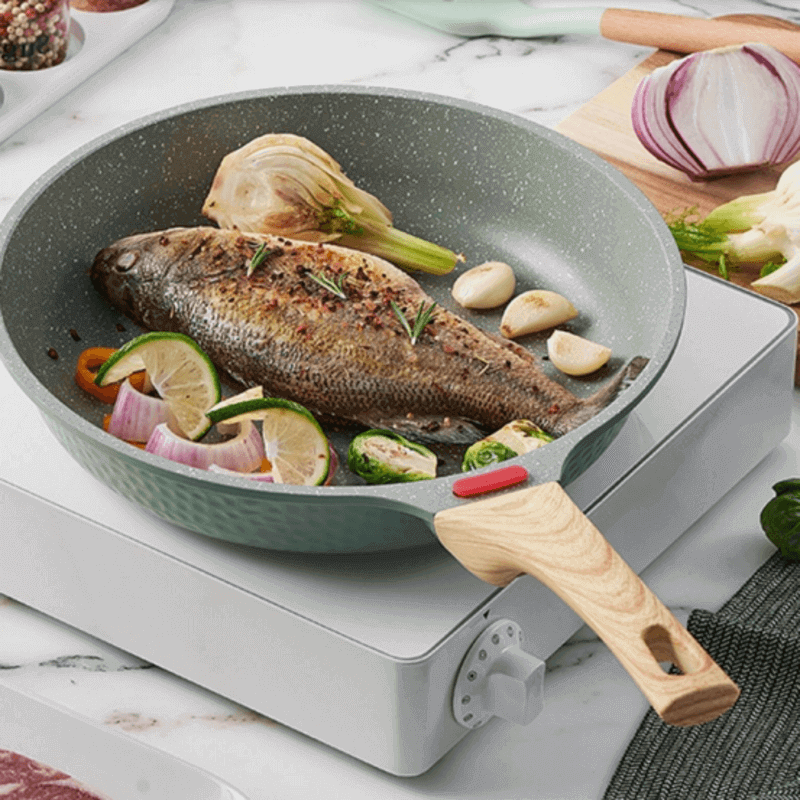 non-stick-frying-pan-with-wooden-handle