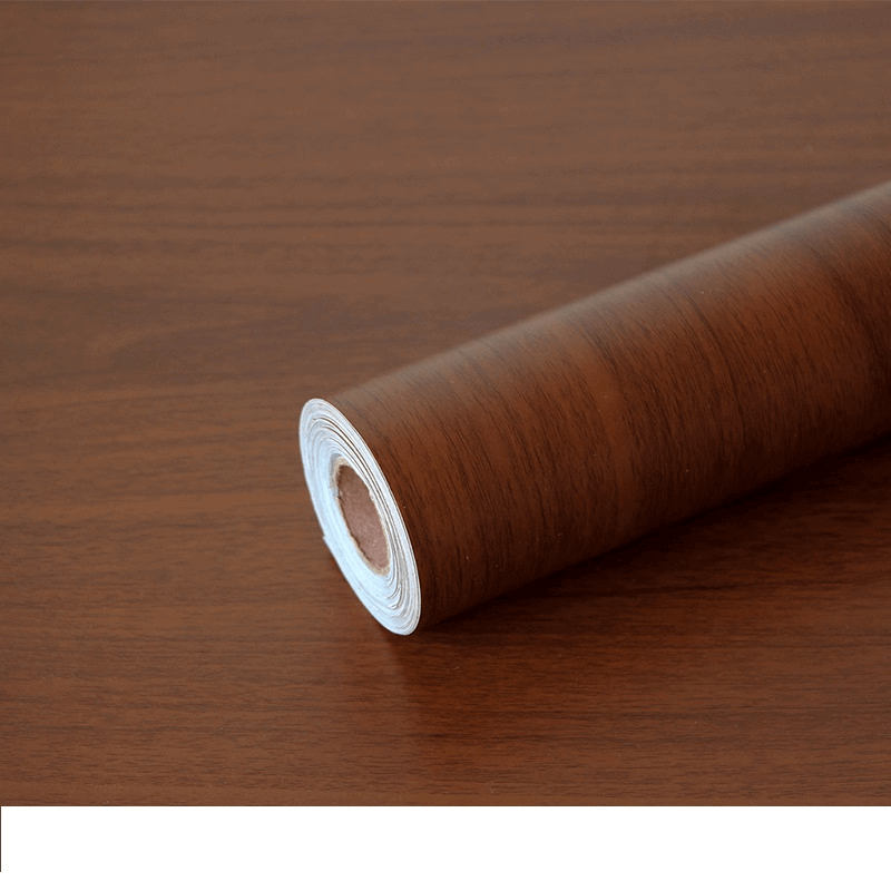 furniture-stickers-pvc-wallpaper-brown-wood