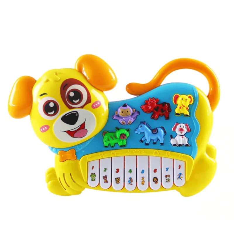 cute-dog-electronic-piano-keyboard