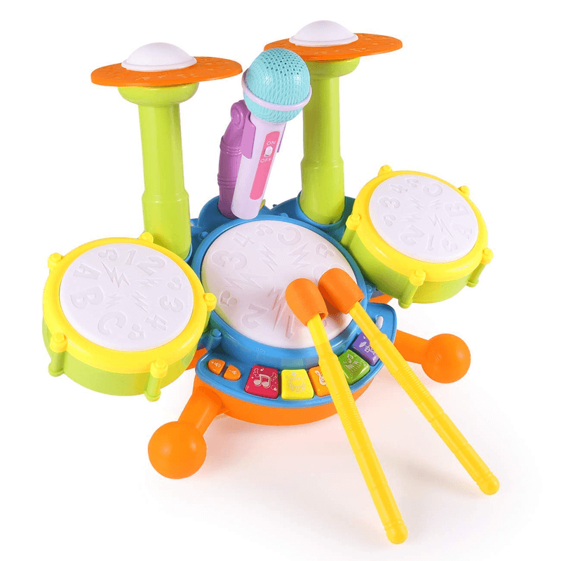 kids-drum-set-with-microphone-playset