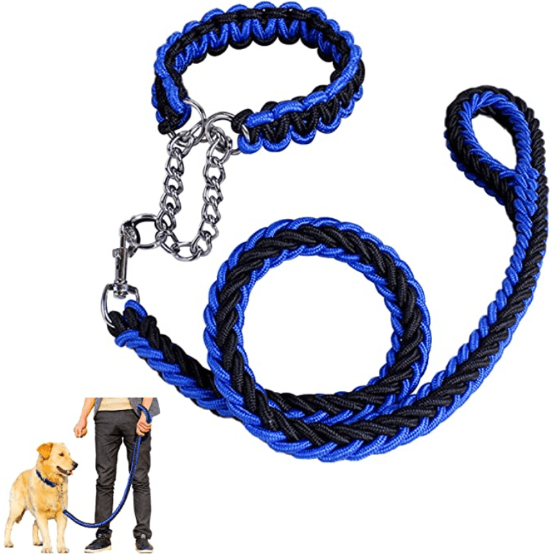 8-strand-nylon-traction-rope-dog-collar-leash
