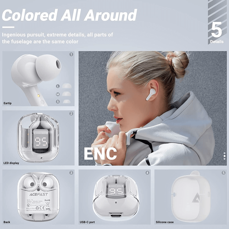 Bluetooth-translucent-earphones