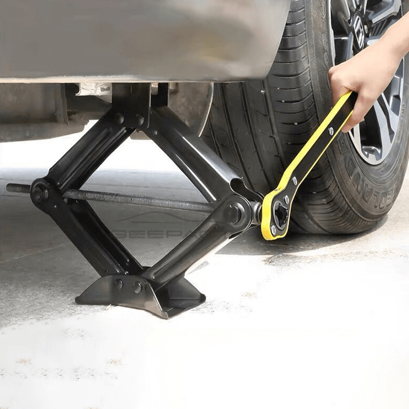 automobile-tire-ratchet-wrench-tire-jack