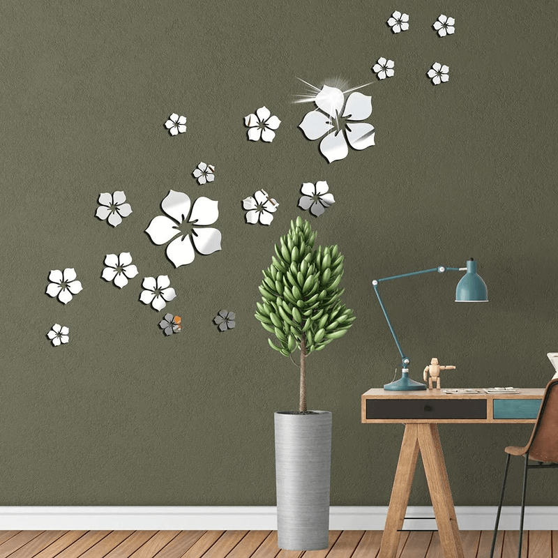 18-pcs-flowers-acrylic-wall-stickers