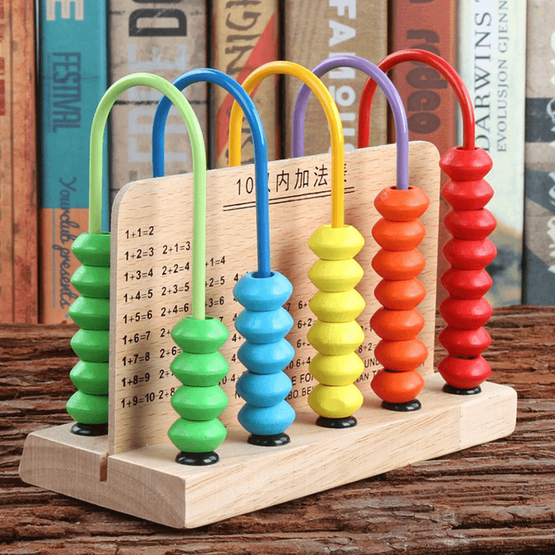 abacus-five-gear-wood-bead-count-frame-rack-for-kids