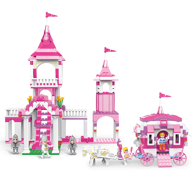 cogo-diy-princess-castle-plastic-building-bricks-set