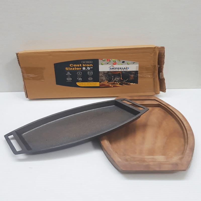 impereal-cast-iron-sizzler-plate-with-thick-wood-base-85-inch-