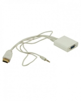 HDMI to VGA Audio HD Video Cable Converter Adapter