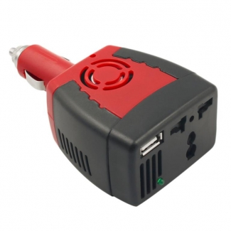 Car inverter DC 12V to AC 220V-75W Power Inverter Adapter
