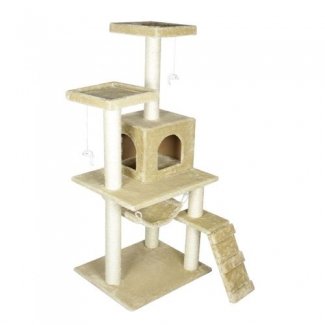 Cat Tree Pet House - Condo Furniture Scratch Post - Grey