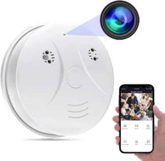 Wireless WiFi P2P Spy Smoke Detector Camera