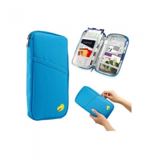 Travel Wallet for Passport - Blue