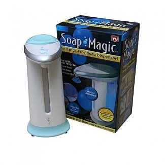 Soap Hand wash - Sanitizer Dispenser - White - Blue