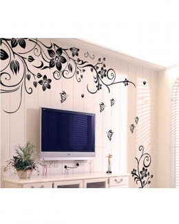 Removable Vinyl Pegatinas De Pared Wall Sticker - Black