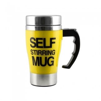 Self Stirring Mug - Yellow