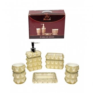 Bathroom Accessories Set Acrylic Material 5 Pieces