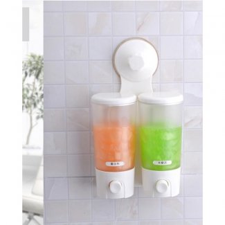 Double Liquid Soap Dispenser Magic Suction Cup