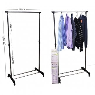 Single Pole Telescopic Hanger Rack