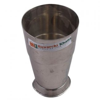 6 Pcs Stainless Steel Lassi Glasses Silver