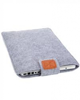 Laptop Sleeve 15.6 Inch Premium Soft - Silver