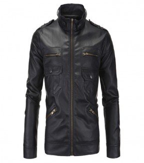 Men's Slim Fit Leather jacket FDD