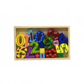 Wooden Colorful 123 Box