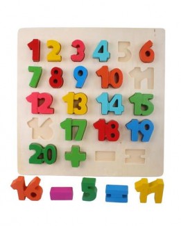 Wooden 1 to 20 Blocks Board