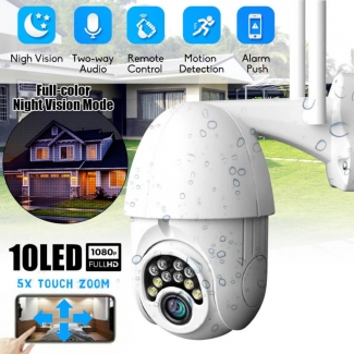 Wifi Outdoor/Indoor PTZ Camera with Colored Night Vision