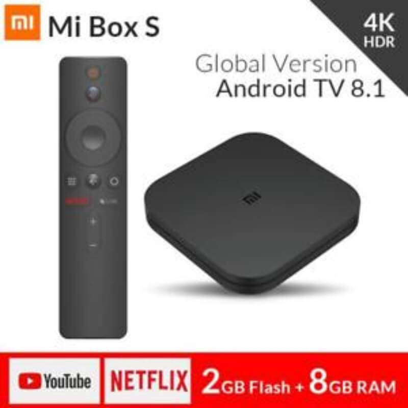 Mi Box S Smart TV Box Android 8.1 Quad Core 2GB 8GB