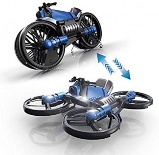 Mini Drone Quadcopter & Motorcycle 2 in 1 for Kids