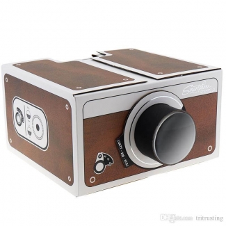 3D Projector Cardboard Mini Smartphone Projector