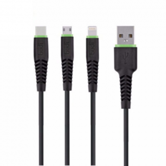 budi 3in1 Charge / Sync USB Cable M8J150T3