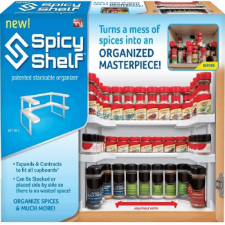 Invisible Spicy Jar Shelf Adhesive Spice Organizer for Kitchen